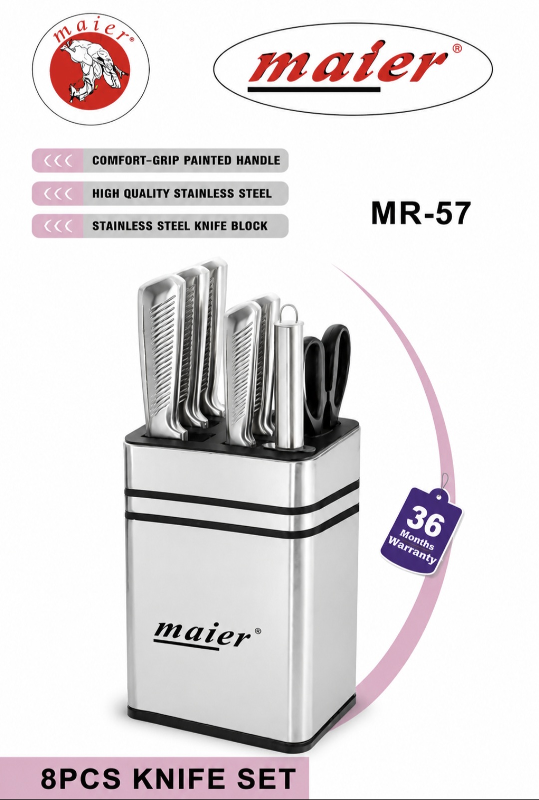 ست چاقو  آشپزخانه مایر مدل MR_57