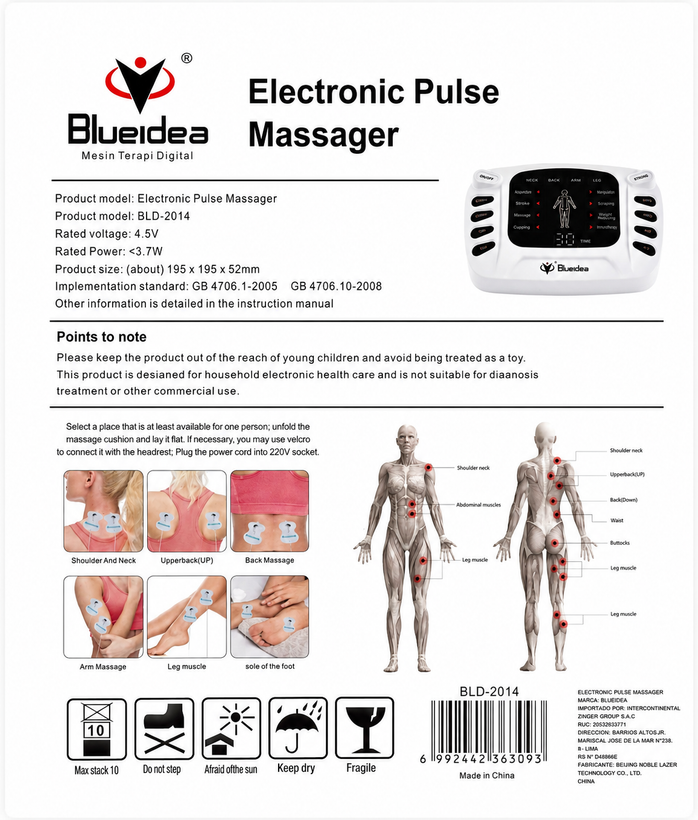 دستگاه تنس فیزیوتراپی Blueidea ، مدل BLD-2014