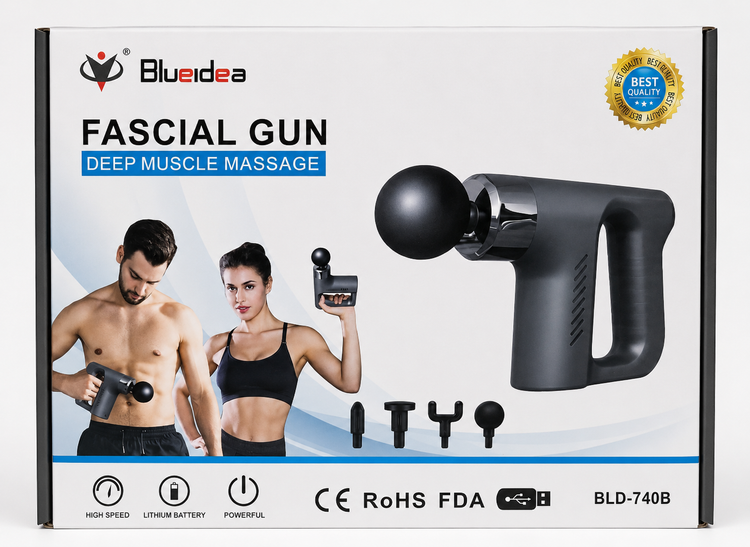 ماساژور تفنگی شارژی بلو آیدیا مدل BLD_740B