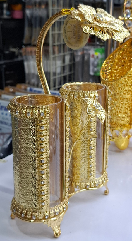 جای قاشق و چنگال رومیزی لوکس طلایی85425،پیلسیمو