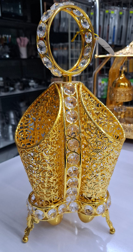 جای قاشق و چنگال رومیزی لوکس طلایی پیلسیمو652