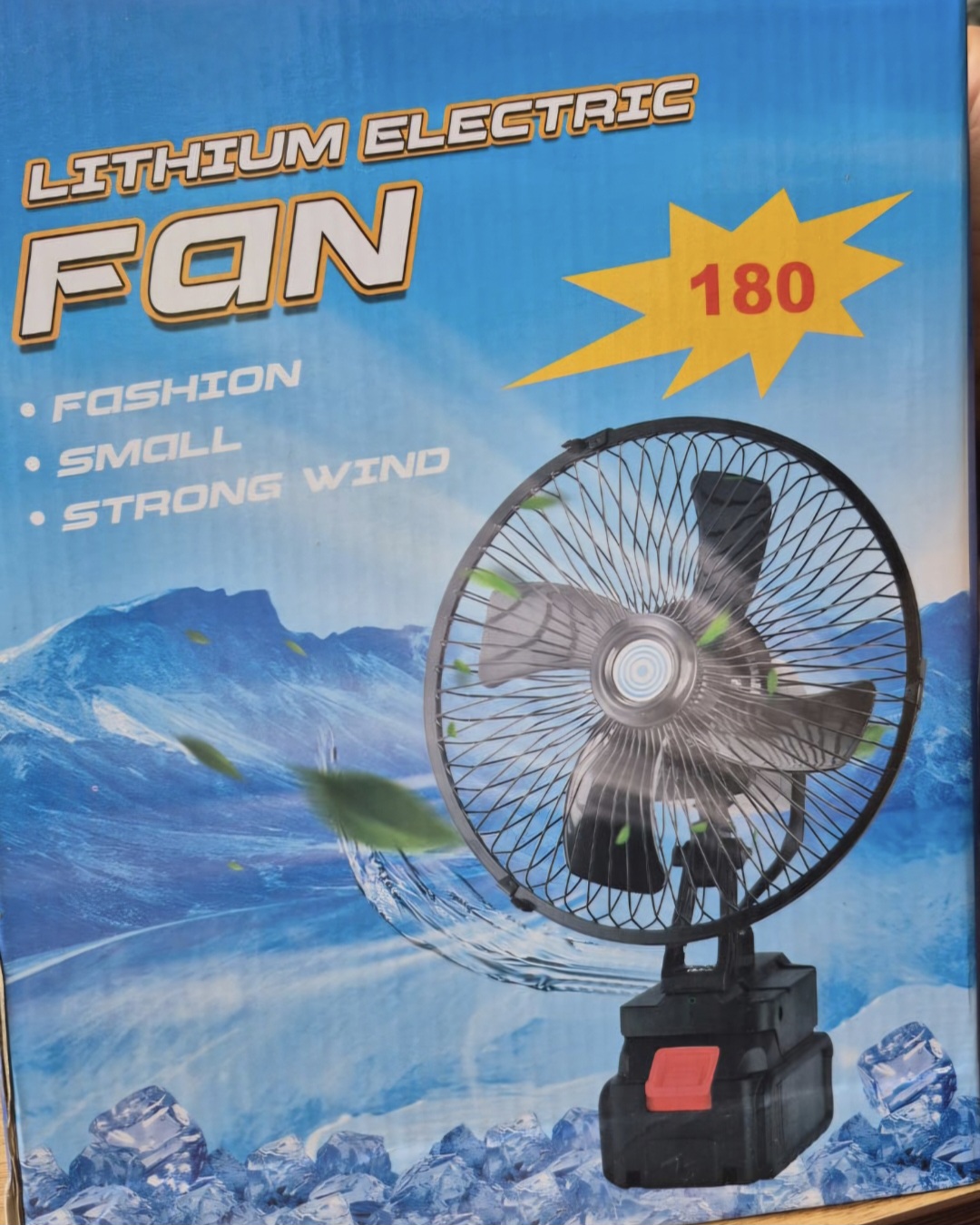 پنکه شارژی لیتیومی چرخشی180، ،Lithium electric shaking head fan