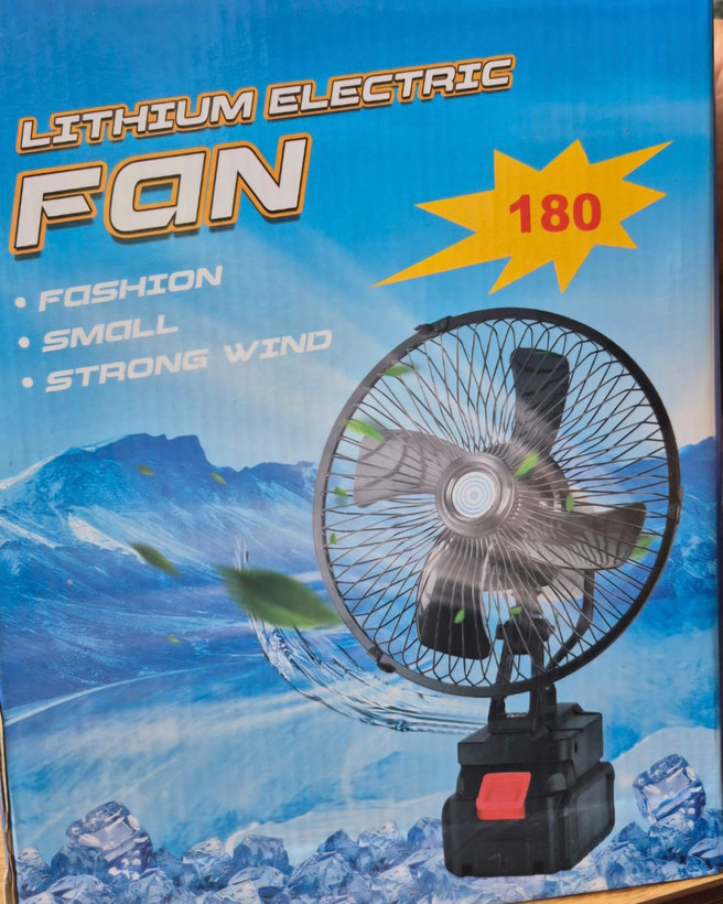 پنکه شارژی لیتیومی چرخشی180، ،Lithium electric shaking head fan