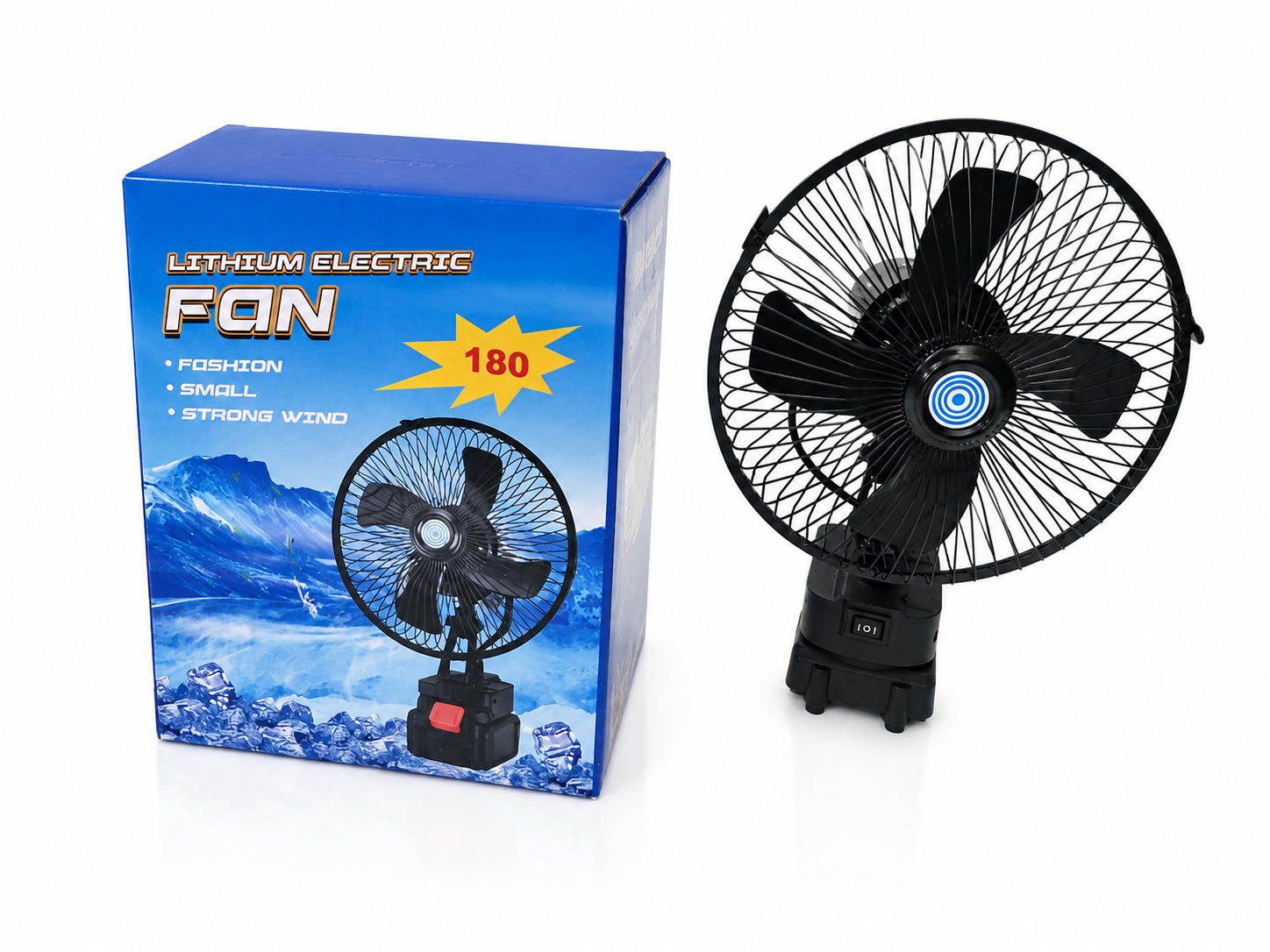 پنکه شارژی لیتیومی چرخشی180، ،Lithium electric shaking head fan